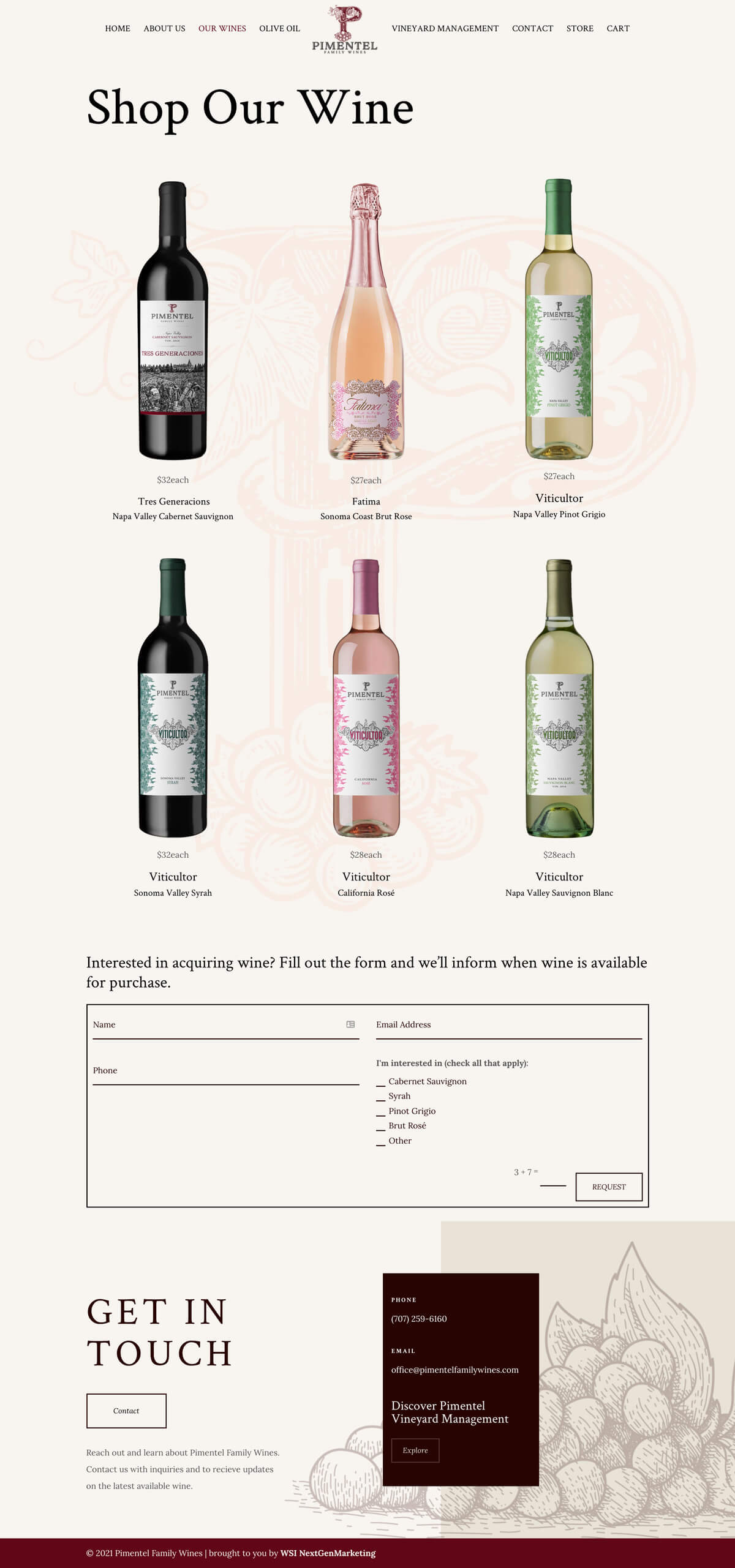Pimentel-wines-winery-website-design