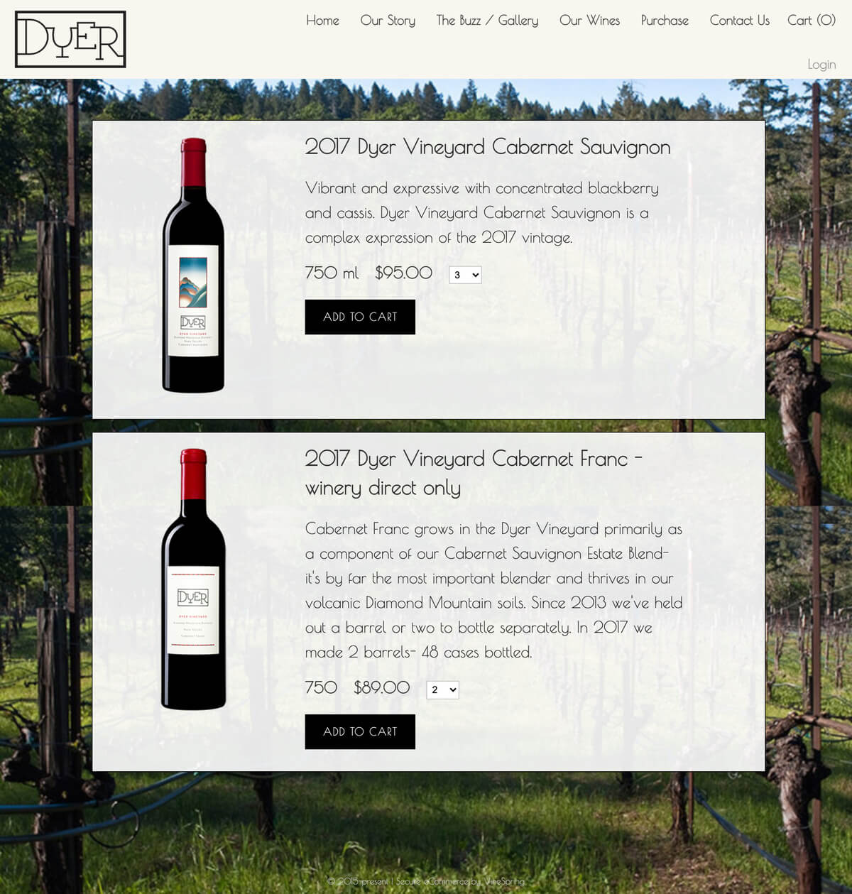 dyer-winery-web-design-store