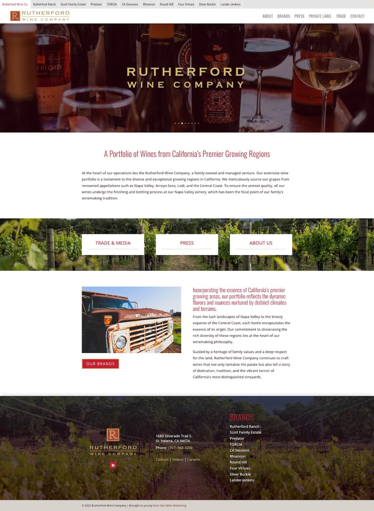 rutherford wine co home page
