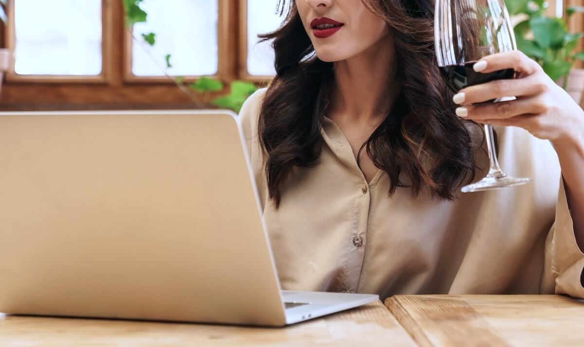 image of serious adult woman drinking red wine and 2025 02 15 17 02 05 utc 1