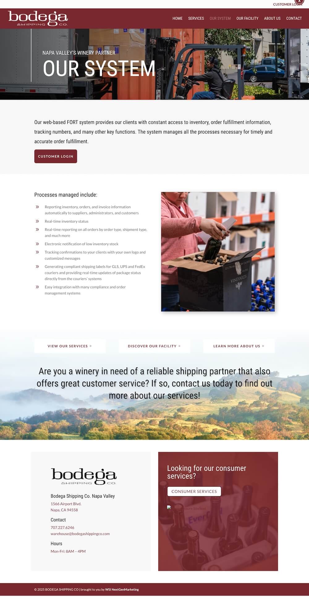 bodega shipping system page bodega shipping system page